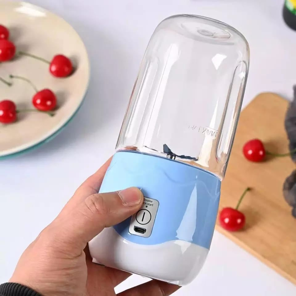 Mini Liquidificador Shake USB Bivolt 4 Laminas 400ml