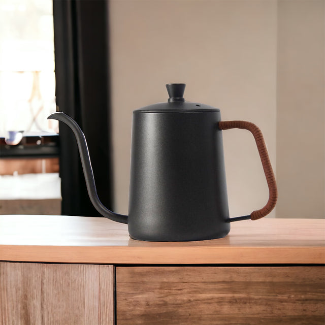 Drip Kettle chaleira 350ml 600ml café bule de chá antiaderente - Cisne