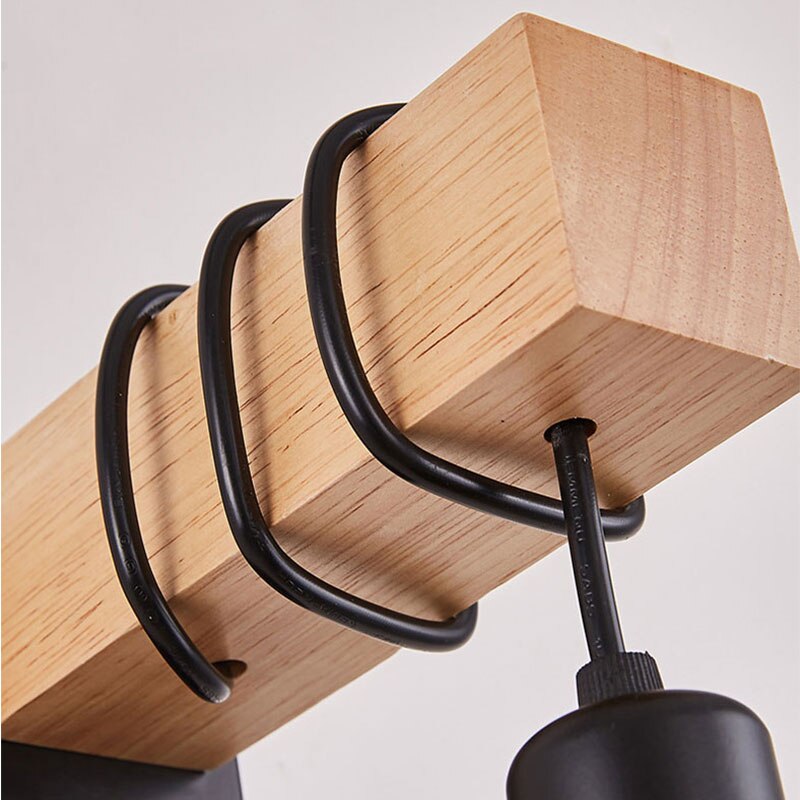 Arandela Retrô wood