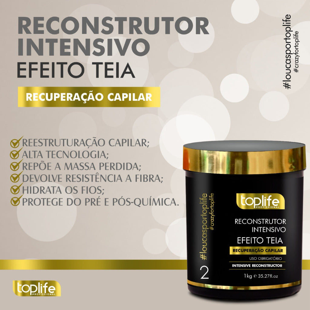 Máscara Capilar Reconstrutora Efeito Teia 1kg Toplife