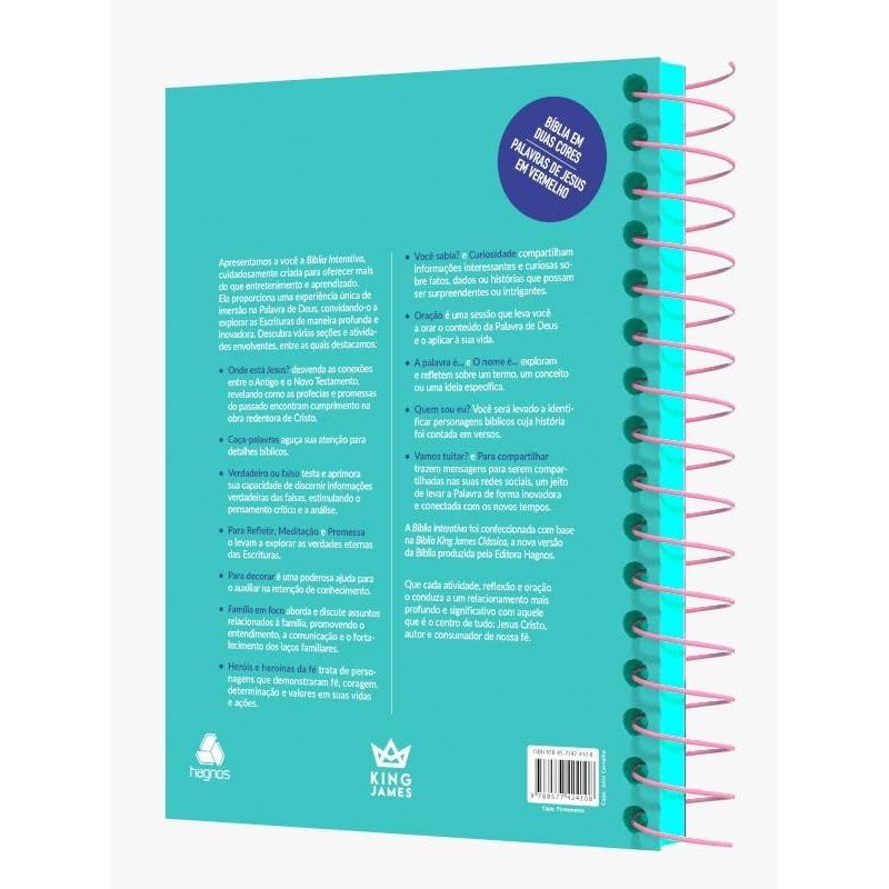 Bíblia de Estudo Interativa | KJC | Letra Normal | Firmamento - Estude, Medite e Anote