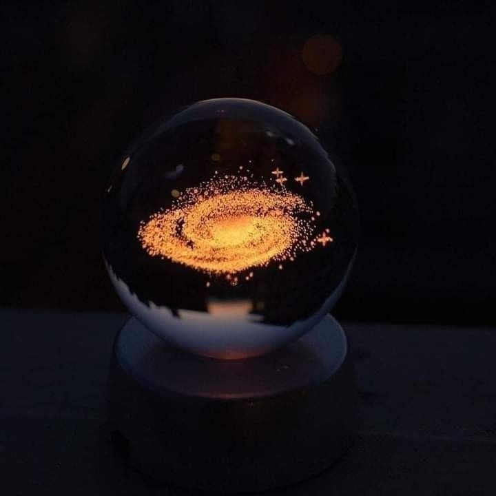 Globo de Cristal Planetário USB - GALAXY