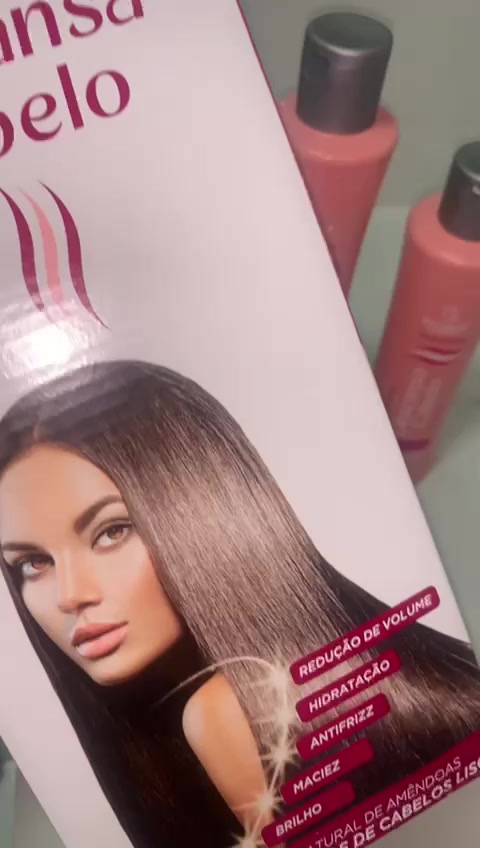 kit Descansa Cabelo BIO INSTINTO Liso Itenso Hidratação Reparação Reconstruçao Salão Beleza Brilho