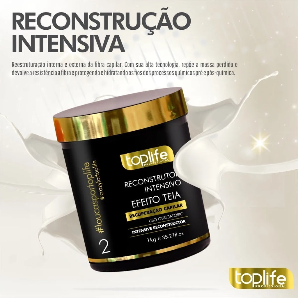Máscara Capilar Reconstrutora Efeito Teia 1kg Toplife
