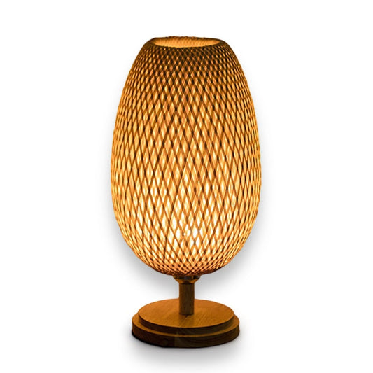 Bamboo Lamp - Abajur Tecelagem De Bambu Lâmpada Criativa