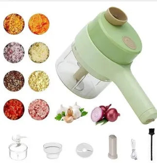Cortadores elétricos de legumes 4 em 1