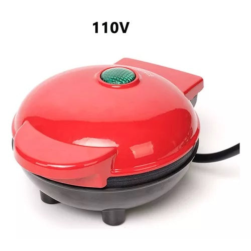Mini Máquina De Waffle 110v Elétrica Grill Antiaderente Pronta Entrega