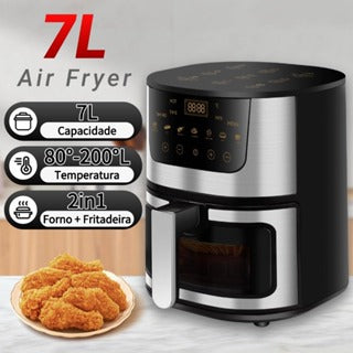 Air Fryer 7L / Forno Elétrico 3 em 1 Fritadeira Elétrica Air Fryer Botão Air Fryer Mondial 110V 220v