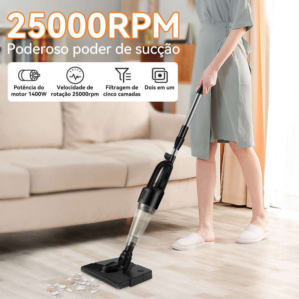 Aspirador de pó para casa Vertical sem fio 9 in 1Alta potência portátil multifunctional de 25000PA