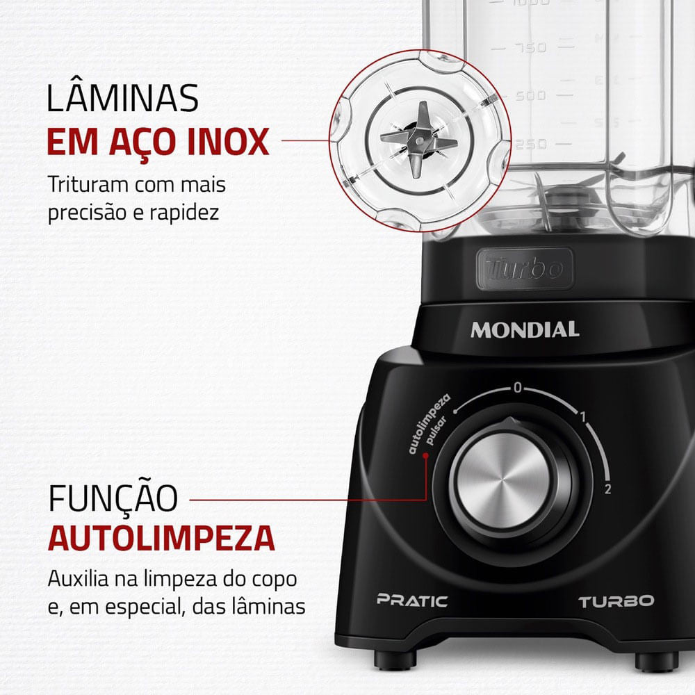 Liquid Mondial Pratic Turbo L98B PT 220V